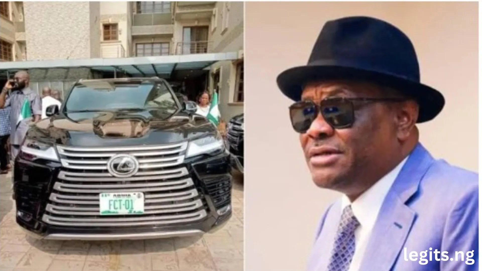 Wike reacted after being dragged for assuming office with N300 million new bulletproof SUV labelled ‘FCT-01’