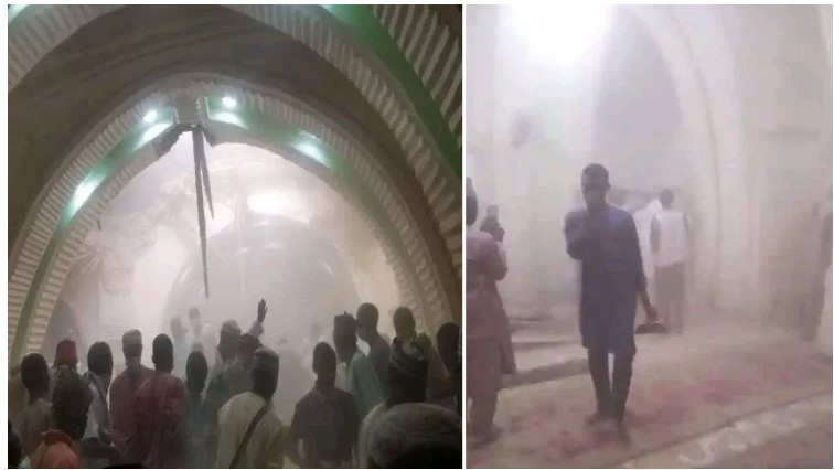 Four dead and seven others injured as mosque collapses on worshippers in Zaria